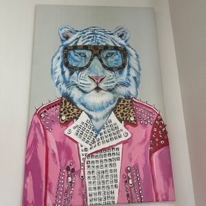 Tiger canvas: icanvas Gucci Blue Tiger